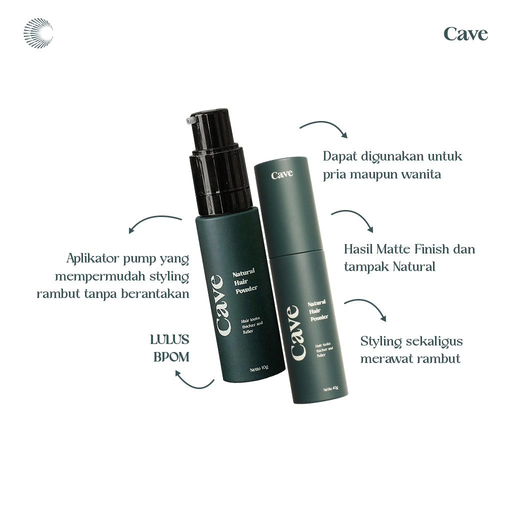 Cave Lip Serum for Men & Natural Hair Powder