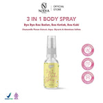 Noera Paket Anti Bau Badan | 3 in 1 Body Spray & Bird's Nest Soap