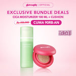 Glowsophy Bundle 2in1 Perfect Glow & Calm Set Cover Fit Serum Cushion + Cica Centella Soothing Moisturizer 100 ml