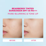 Glowsophy Bearberry Tinted Tone Up Sunscreen SPF 40 PA+++ 30ml Sunblock Cream Wajah Pelembab Skin Sunscreen Membantu Wajah Menyamarkan Pori-Pori Skin Tint Liquid Foundation All Skin Natural Matte Finish Makeup Primer Cepat Meresap Sunblock Cream Ringan