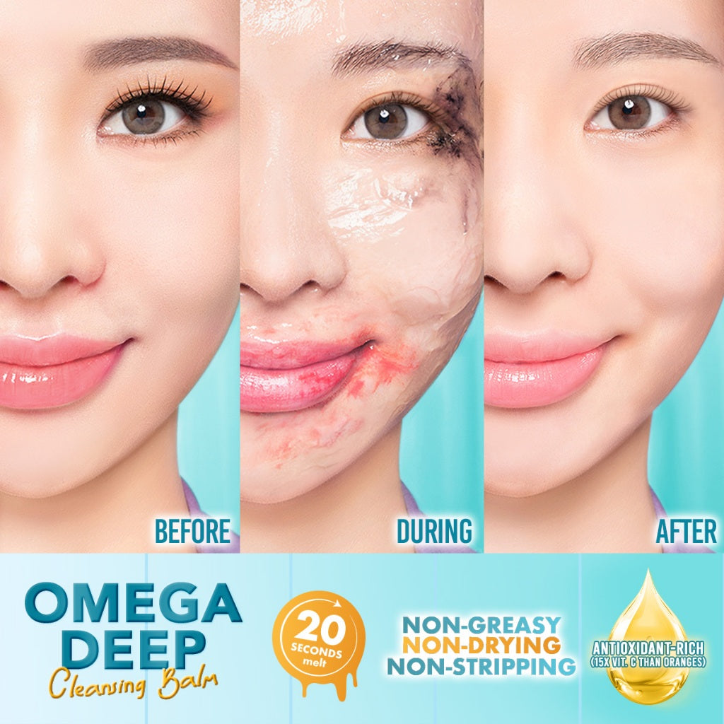 SOMETHINC Omega Butter Deep Cleansing Balm  - Balm Pembersih Makeup Waterproof, Non comedogenic, Tidak Merusak Skin Barrier, Cocok untuk kulit sensitif