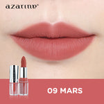 Azarine Shiny Galactic Mattelite Kit [2 PCS] Lipstick Matte with Pigmented Color Lightweight Transferproof Smugeproof Galactic Shine + Lip Gloss Hydrating Plumpy Effect Glittery Look Tahan Lama