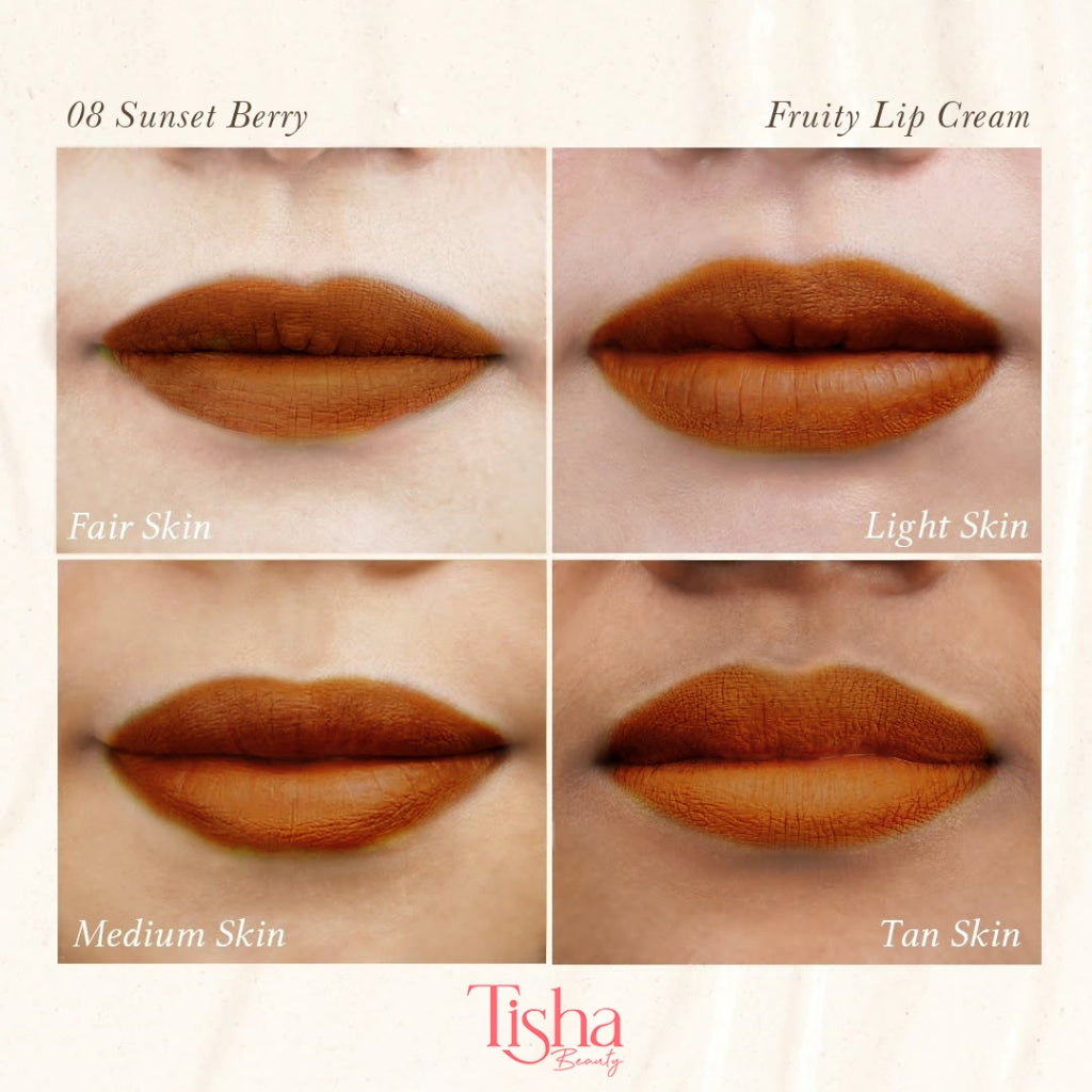 Tisha Beauty Fruity Lip Cream – Moisturizing Longlasting 12hour 4ml