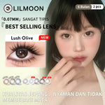 [Fuji Favorite] Lilmoon Softlens Kualitas Jepang softlens minus (0,00 sampai -8.50) natural contact softlens/softlens warna/Lensa kontak/Japan lens/Lensa minus/softlens brown/Grey