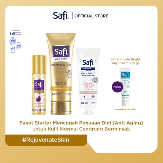 Paket Starter Mencegah Penuaan Dini (Anti Aging) untuk Kulit Normal Cendrung Berminyak