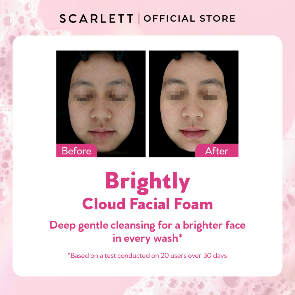 Scarlett Whitening Brightly Cloud Facial Foam