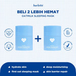 [BELI 2 LEBIH HEMAT] Harlette Oatmilk Sleeping Mask | Acne Prone, Dry, Combination, Troubled Skin, Melembapkan, Hydrating, Night Cream, Moisturizer, Moisturiser, Skincare