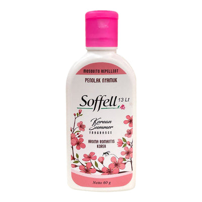 SOFFEL LOTION ANTI NYAMUK / SPRAY ANTI NYAMUK / JERUK / GERONIUM / KOREAN SUMMER / 60 ML