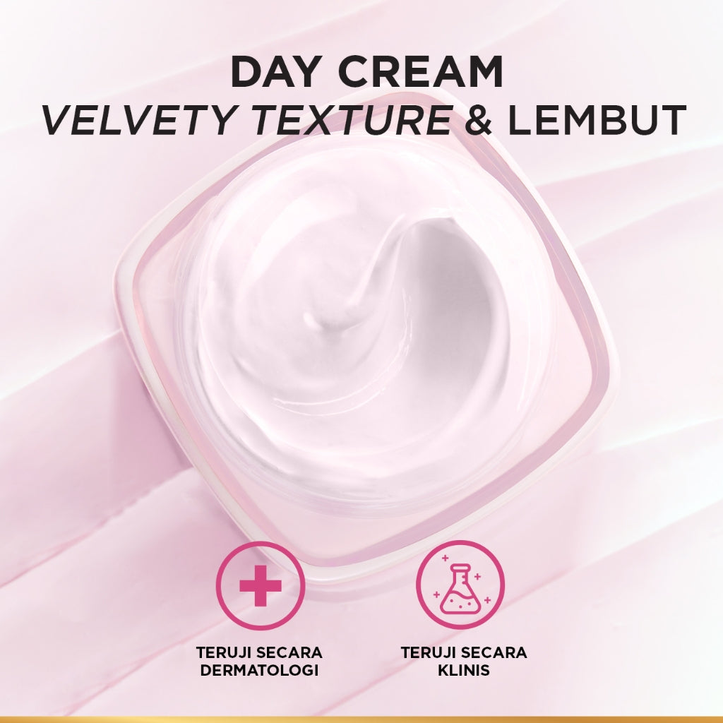 L'Oreal Paris Glycolic Bright Glowing Day Cream SPF 17/30 - 15/50ml (Krim Siang  Pelembab Loreal Glyco Acid AHA Exfoliating Anti Dark Spot Wajah Peeling Muka)
