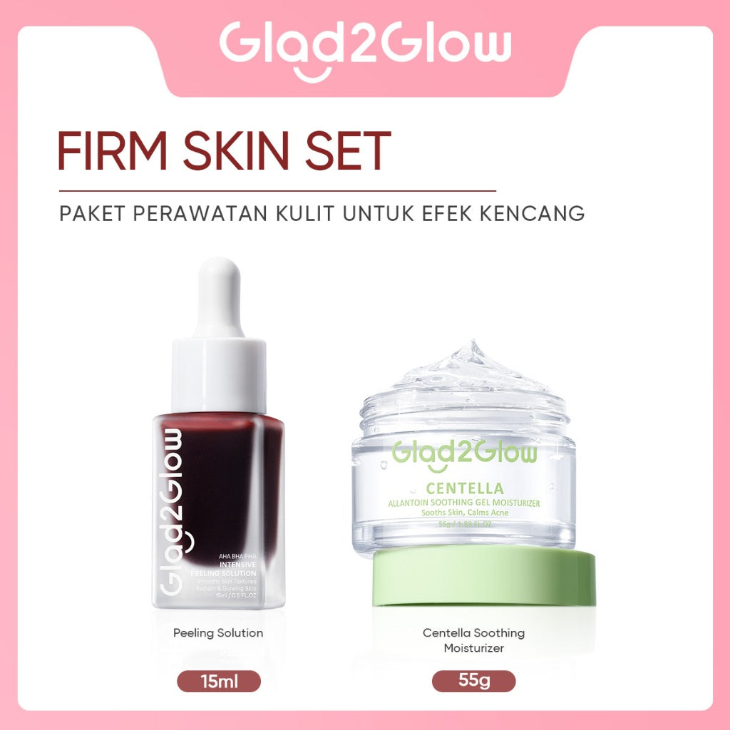 Glad2Glow Peeling Solution Serum Eksfoliasi Wajah 60S Menghaluskan Kulit Anda AHA BHA PHA Intensive serum vitamin c serum wajah white serum wajah glowing dan putih peeling exfoliating serum niacinamide Bahkan warna kulit kulit halus g2glow official store