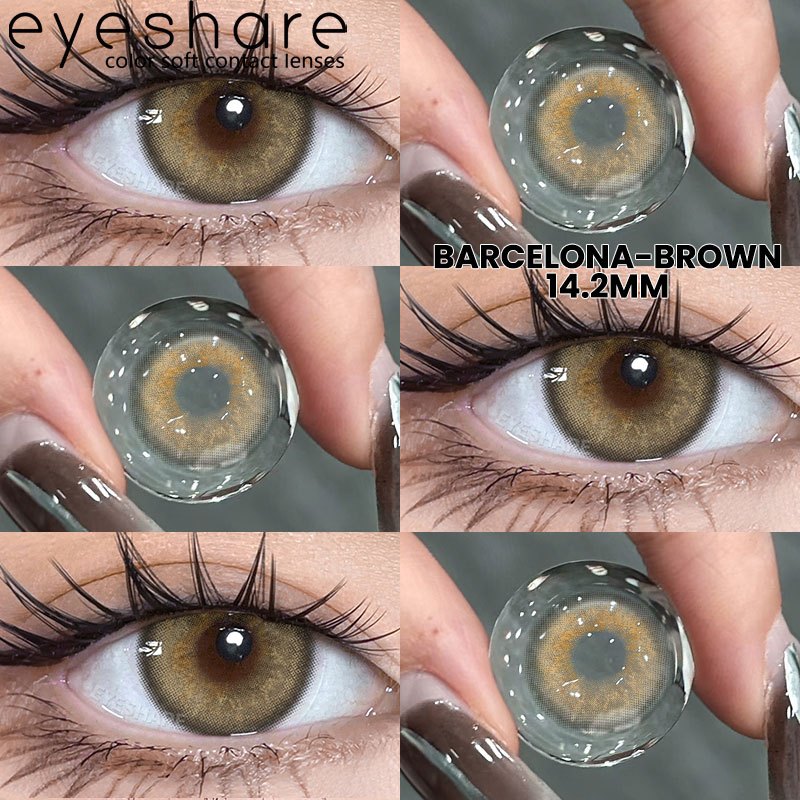 Eyeshare Barbie Softlens Gray Soft 14.2mm Color Contact Lens Yearly Use Big Eye Soflen