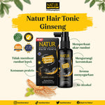 NATUR HAIR TONIC RAMBUT EXTRAK GINGSENG 90 ML / PERAWATAN RAMBUT / HAIR TONIC
