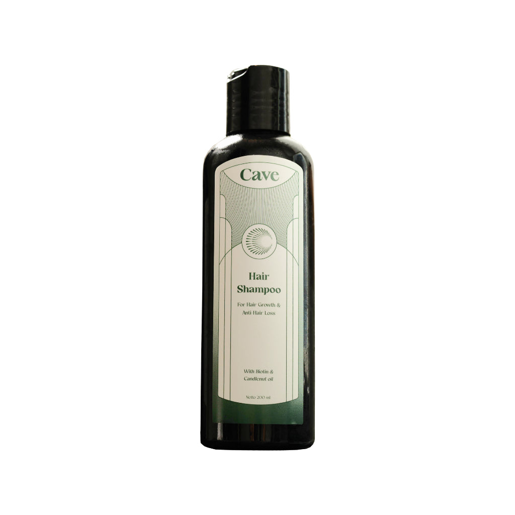 CAVE Hair Shampoo 200 ml - Penumbuh Pemanjang Pelebat Rambut Pria Mengurangi Rontok & Kebotakan