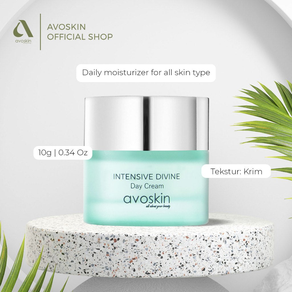 Cream Pagi Avoskin Intensive Divine Day Cream 10gr-Kulit Tampak Cerah