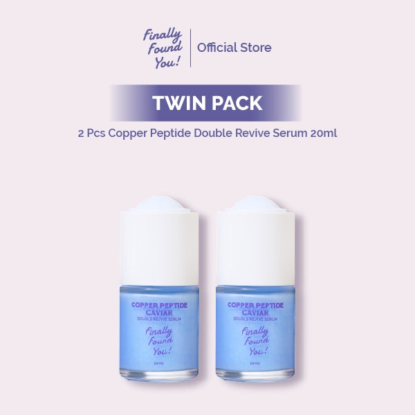 Finally Found You! COPPER PEPTIDE + CAVIAR Double Revive Serum - Serum Anti-Aging untuk Merawat, Melembapkan, dan Mencerahkan untuk Semua Jenis Kulit 20ml