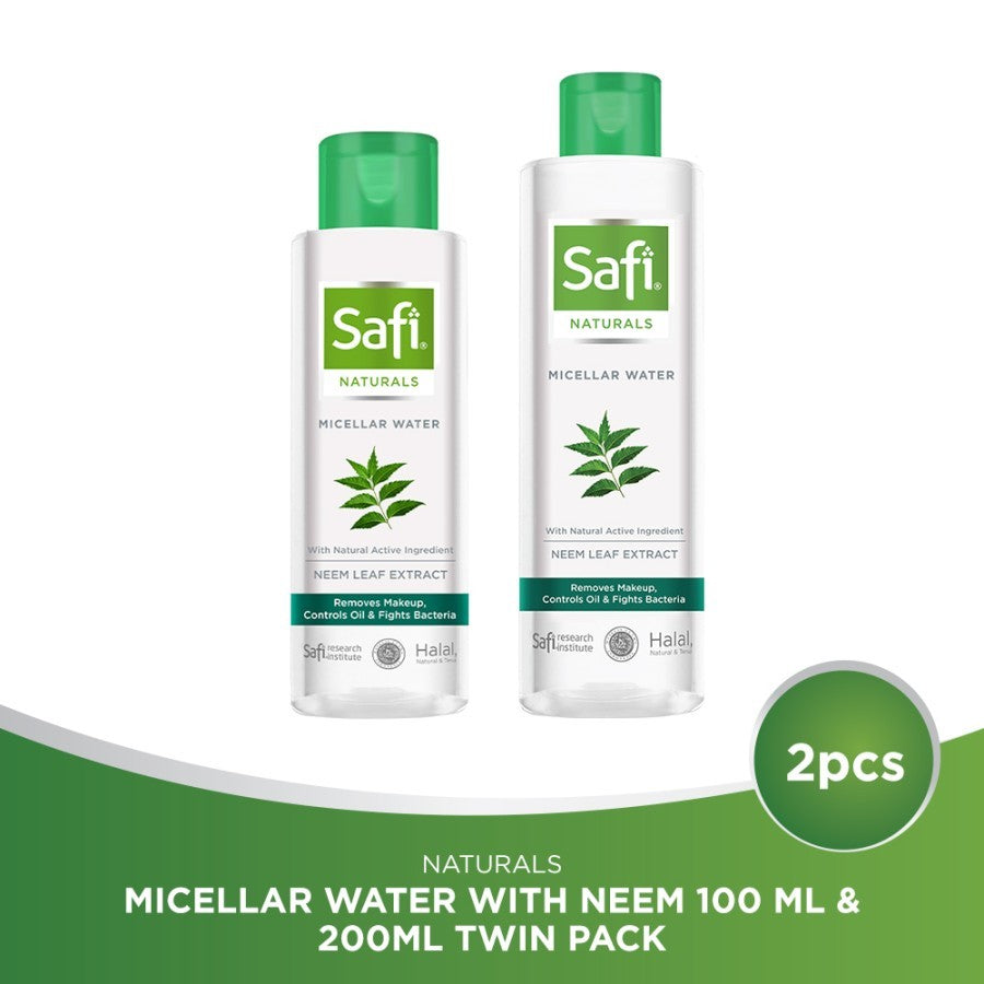 Safi Naturals Micellar Water With Neem - Package - 100 ml & 200 ml