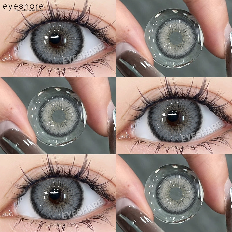 【COD】Softlens Sepasang Lensa kontak warna, lensa warna HOLLAND seri softlen Normal soflen brown Berwarna Lensa Besar Ukuran 14.5mm/Free Lens Case