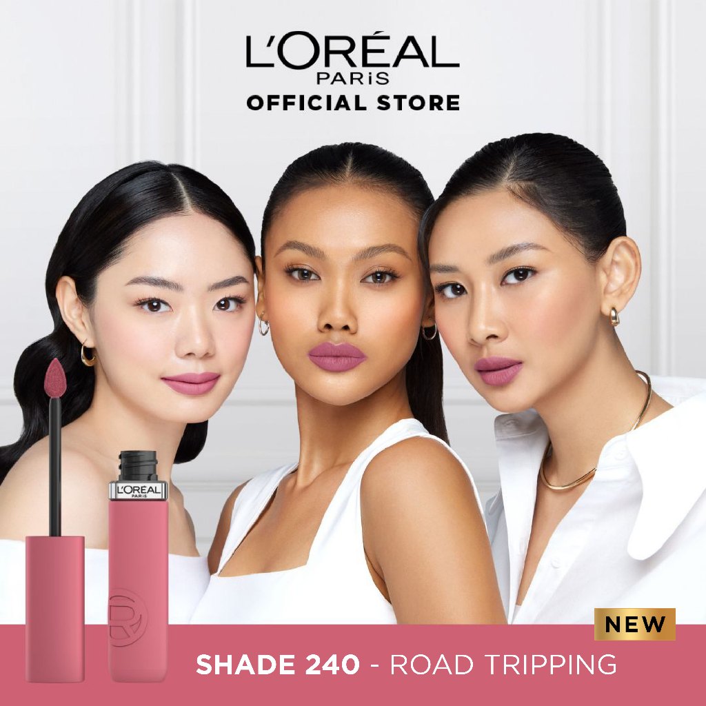 L’Oreal Paris Infallible Matte Resistance Liquid Lipstick for 16H Long Lasting Matte Lips, Transfer Proof, Smudge Proof, Longwear Hydrating Comfort