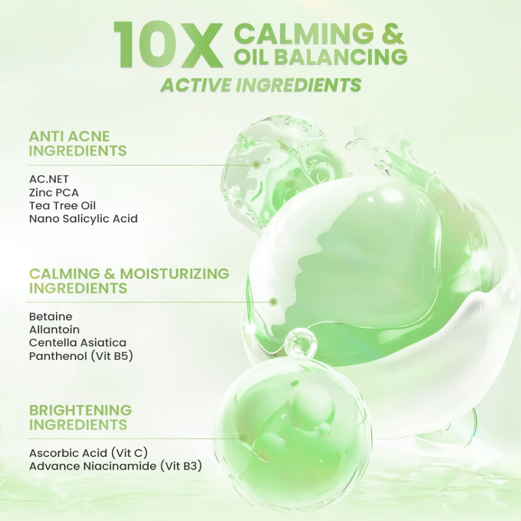 Hanasui Acne Expert Gentle Cleanser  Sabun Busa Lembut Mengurangi Jerawat Tanpa Rasa Ketarik - Salicylic Acid Centella Panthenol