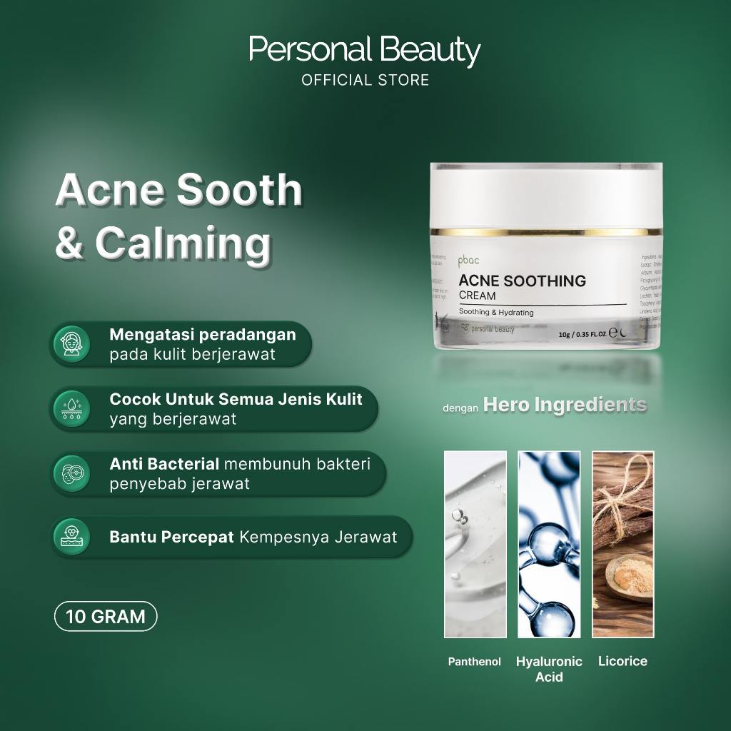 Personal Beauty Acne Soothing Cream - Soothing And Calming