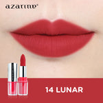 Azarine Shiny Galactic Mattelite Kit [2 PCS] Lipstick Matte with Pigmented Color Lightweight Transferproof Smugeproof Galactic Shine + Lip Gloss Hydrating Plumpy Effect Glittery Look Tahan Lama