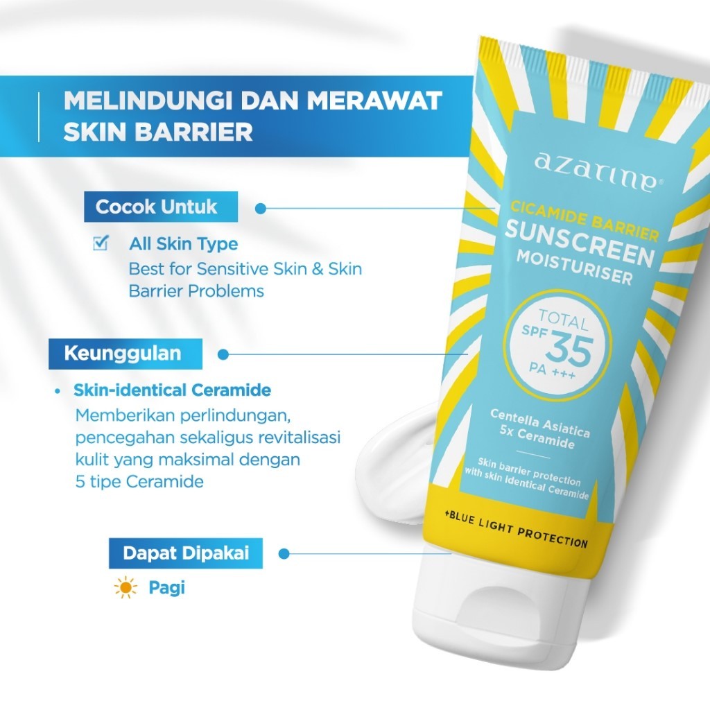 Azarine Hydrating Skin Series [5 pcs] Paket Skincare untuk Melembabkan dan Hidrasi Kulit Kering with Sunscreen