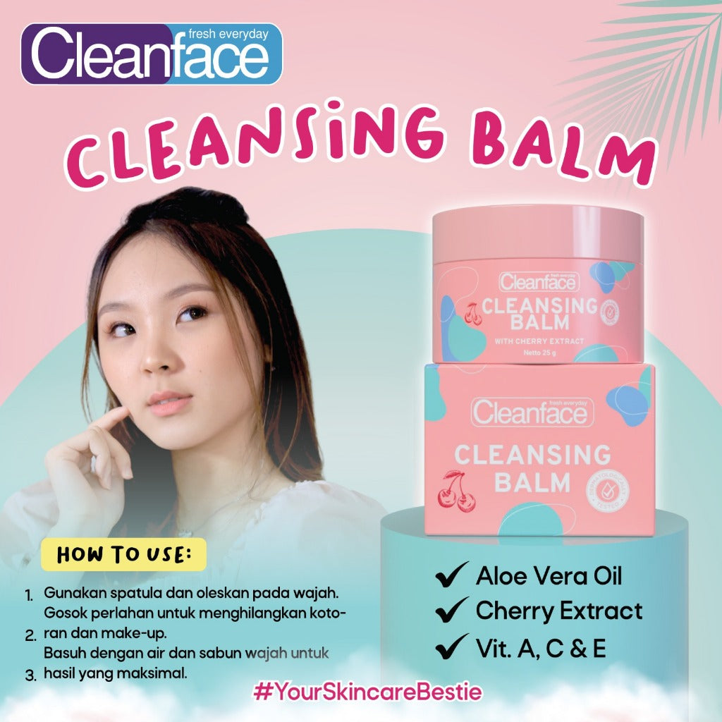 Buy 2 Get 3 Purbasari - Cleanface Cleansing Balm - Pembersih Wajah - Pembersih Makeup Kotoran Remover