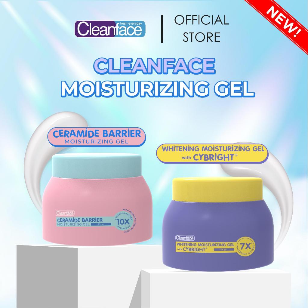 Purbasari - Cleanface Moisturizing Gel Cybright - Ceramide / 10x Moisturizing dan Probiotic Technology / Cream memperkuat skin barrier/ flek hitam / mencerahkan kulit BPOM