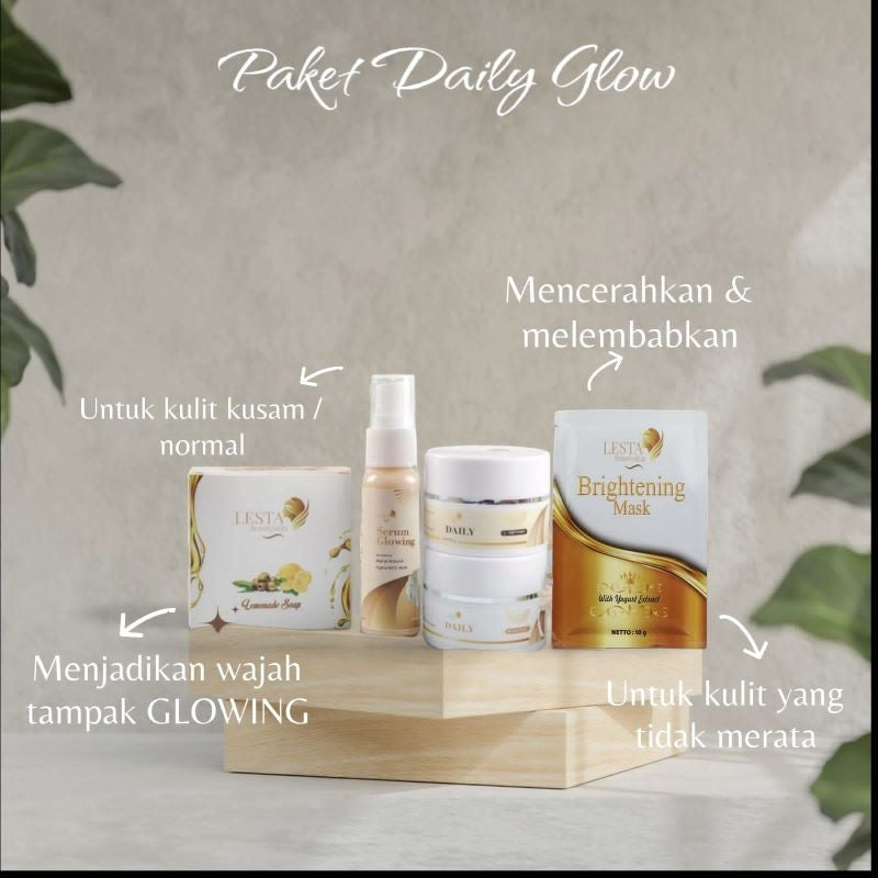 Lesta Beautyskin Daily Glow Krim Cerah Dan Lindungi