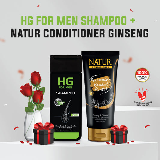 HG Shampoo + Natur Conditioner Ginseng Special Valentine