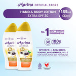 Marina Hand Body Lotion UV White Extra SPF30 185ml [2pcs] - Exp : 09.2027