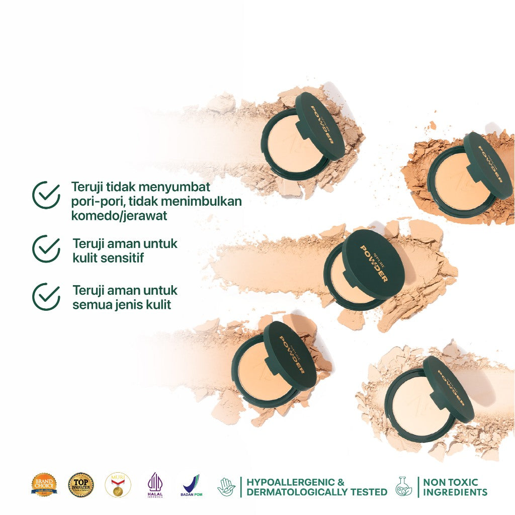 NEW BUNDLE - NPURE Acne Power Cover Power Powder + Power Glow Lip Oil / Set Makeup / Daily Use / Makeup Harian / Makeup Lebaran / Untuk Semua Jenis Kulit