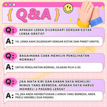 [Beli 1 Gratis 2 Hadiah] UYAAI Softlens Normal 14.00-15.00mm 1Pasang Softlens+120ML Air Pencuci Softlens+Lenscase