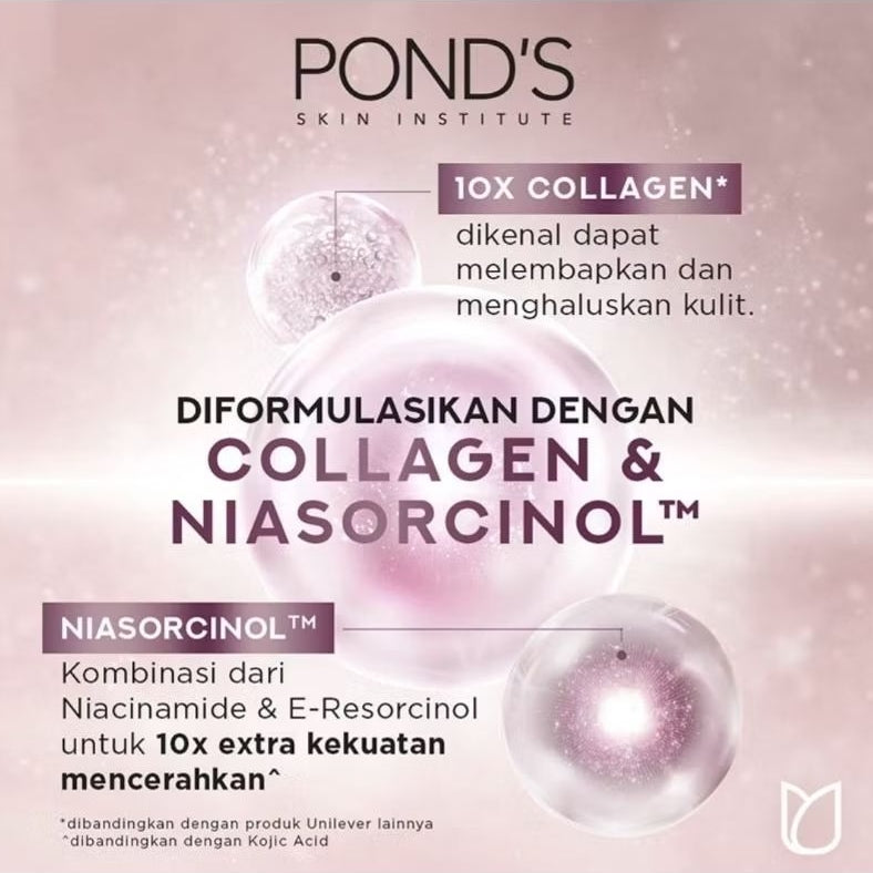 Ponds Bright Miracle Whip Collagen Pembersih Wajah & Pencerah Foam 100 g