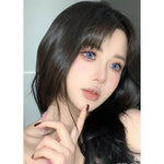 Mysticeyes Softlens 1 pasang lensa kontak warna diameter 14.0 MM normal soflen Blue