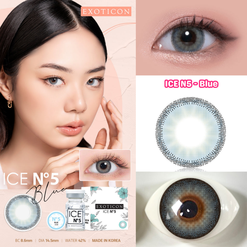 Exoticon Softlens Ice N5 Series Light Grey | Black | Blue | Soflens Korea | Soflens Wedding
