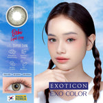 Exoticon Softlens - Exoticon Color - Exo Color Bebi Light Brown | Bebi Light Grey | Soflens 14.5 mm