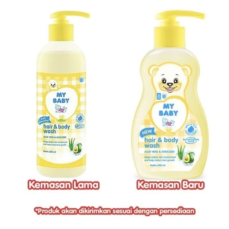 My Baby Sampo & Sabun Mandi Aloe Vera & Avocado Pump 300 ml