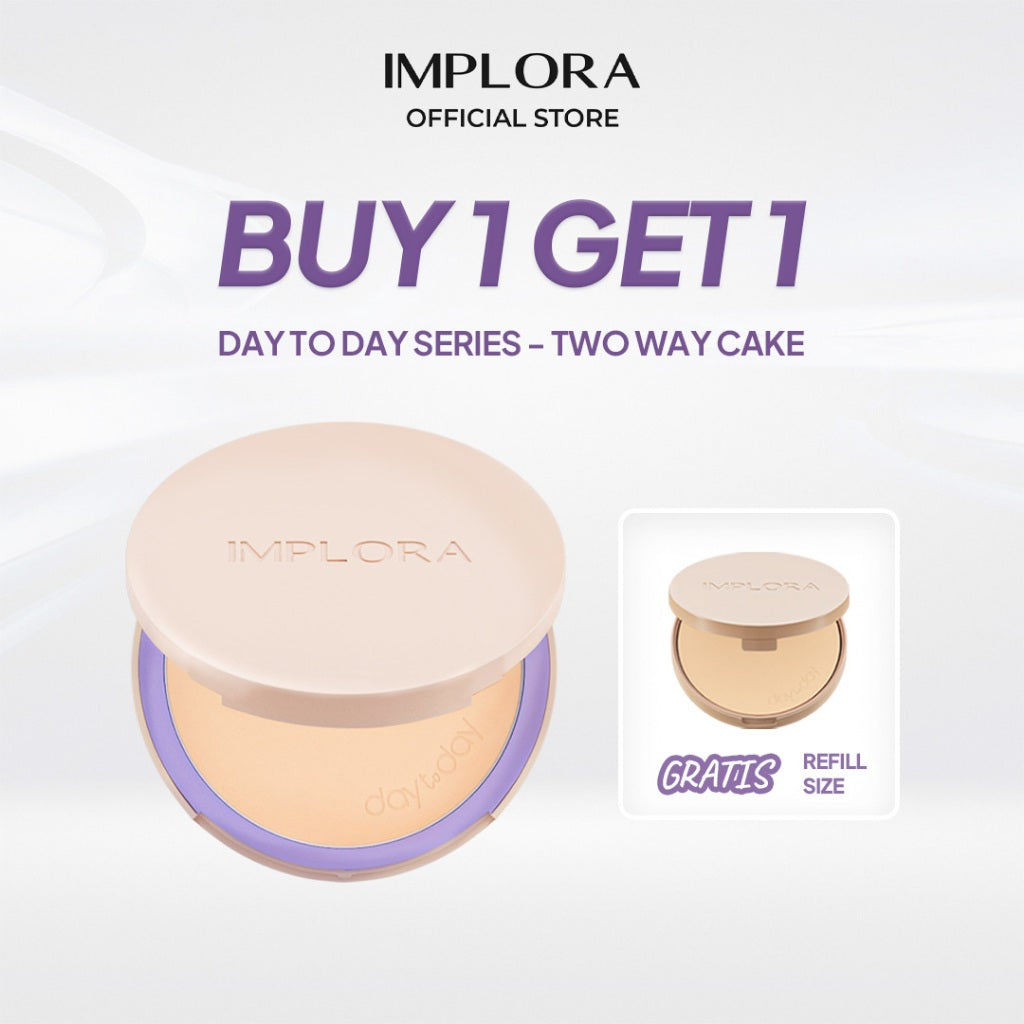 Implora Day To Day Two Way Cake | Bedak Ringan & Samarkan Pori