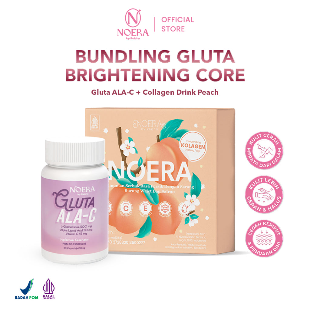 Noera Bundling Glutha Brightening Core | Gluta ALA-C & Collagen Drink Improved Formula