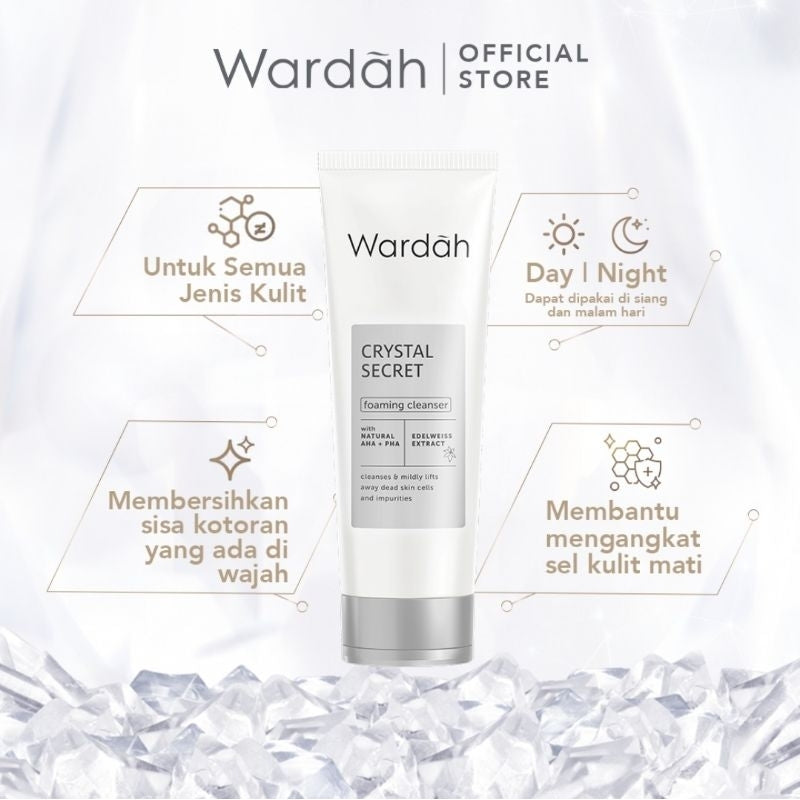 Wardah Crystal Secret Pembersih Wajah Foam 100 ml