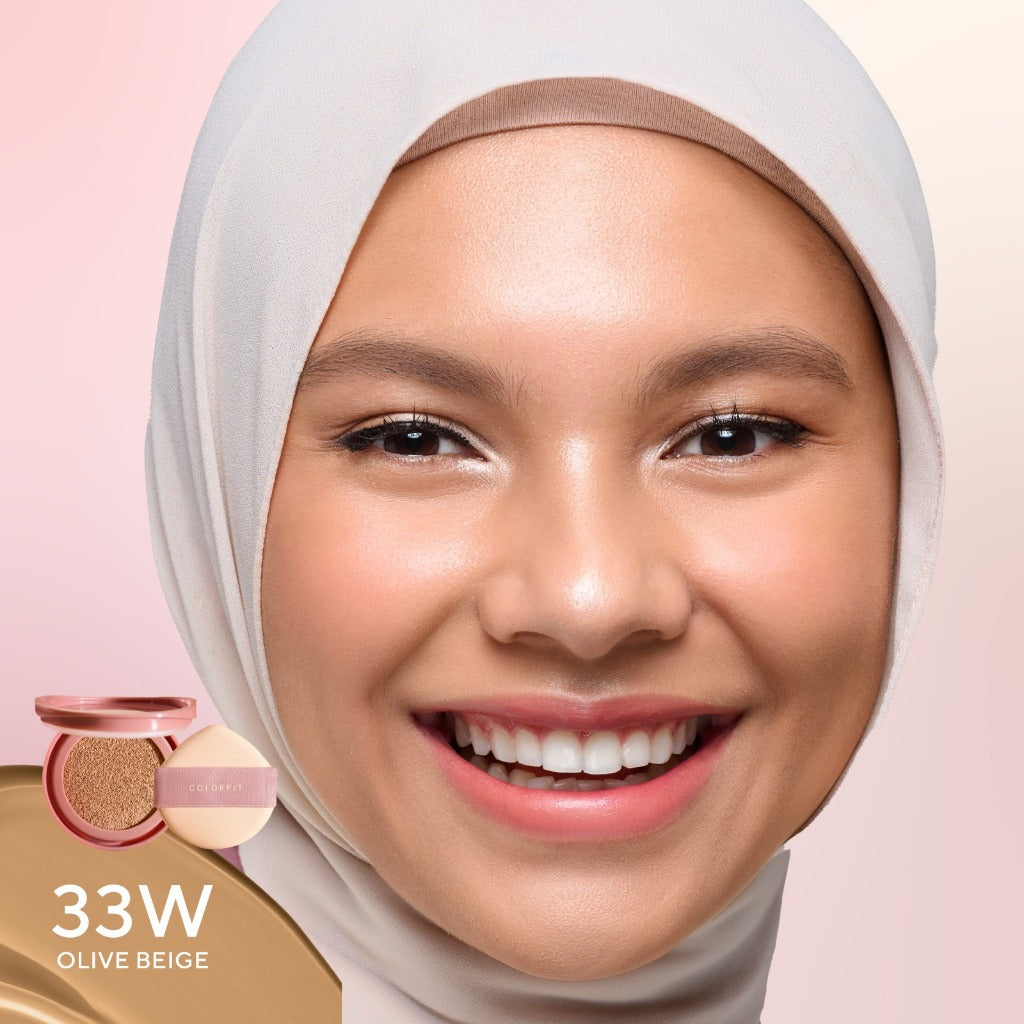 [New Shades!] WARDAH Refill Colorfit Perfect Glow Cushion normal Healthy-Glow Finish foundation bbcream with Centella Asiatica - Cushion Miskah Tahan Lama dengan Bedak - Makeup