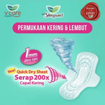 Laurier Super Slimquard Pembalut Wanita Wing 22.5 cm 10 pcs