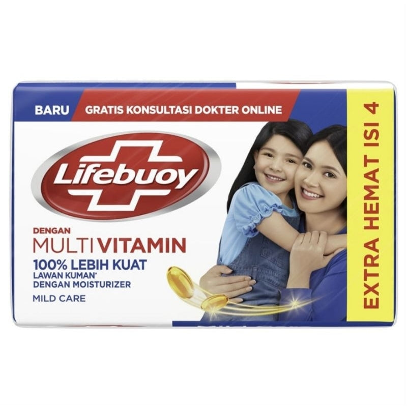 Lifebuoy Sabun Mandi Batang 10 4 x 60 g