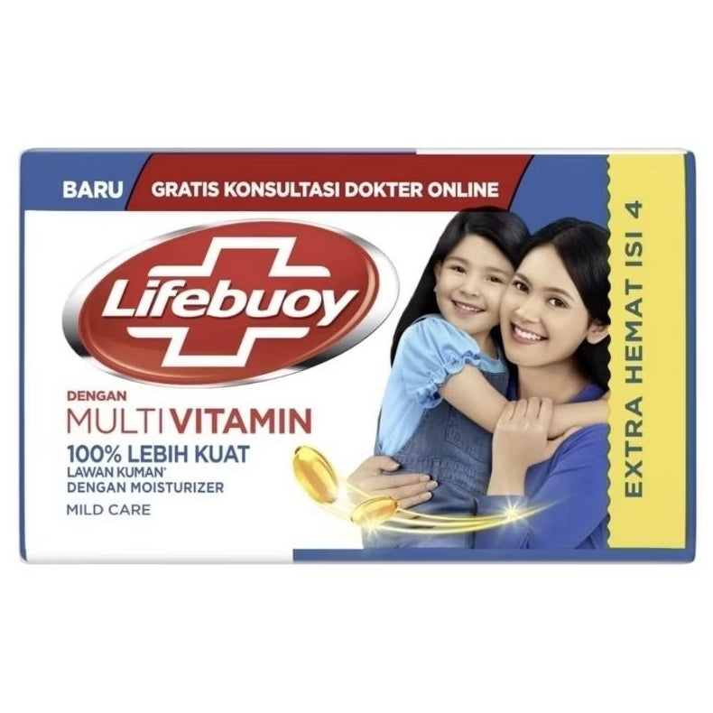 Lifebuoy Sabun Mandi Batang 4 x 100 g