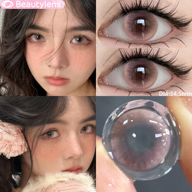 Ballet Pink BEAUTYLENS Softlens normal/minus(0.00s/d-8.00) berwarna Lensa korea 14.5mm contact lens