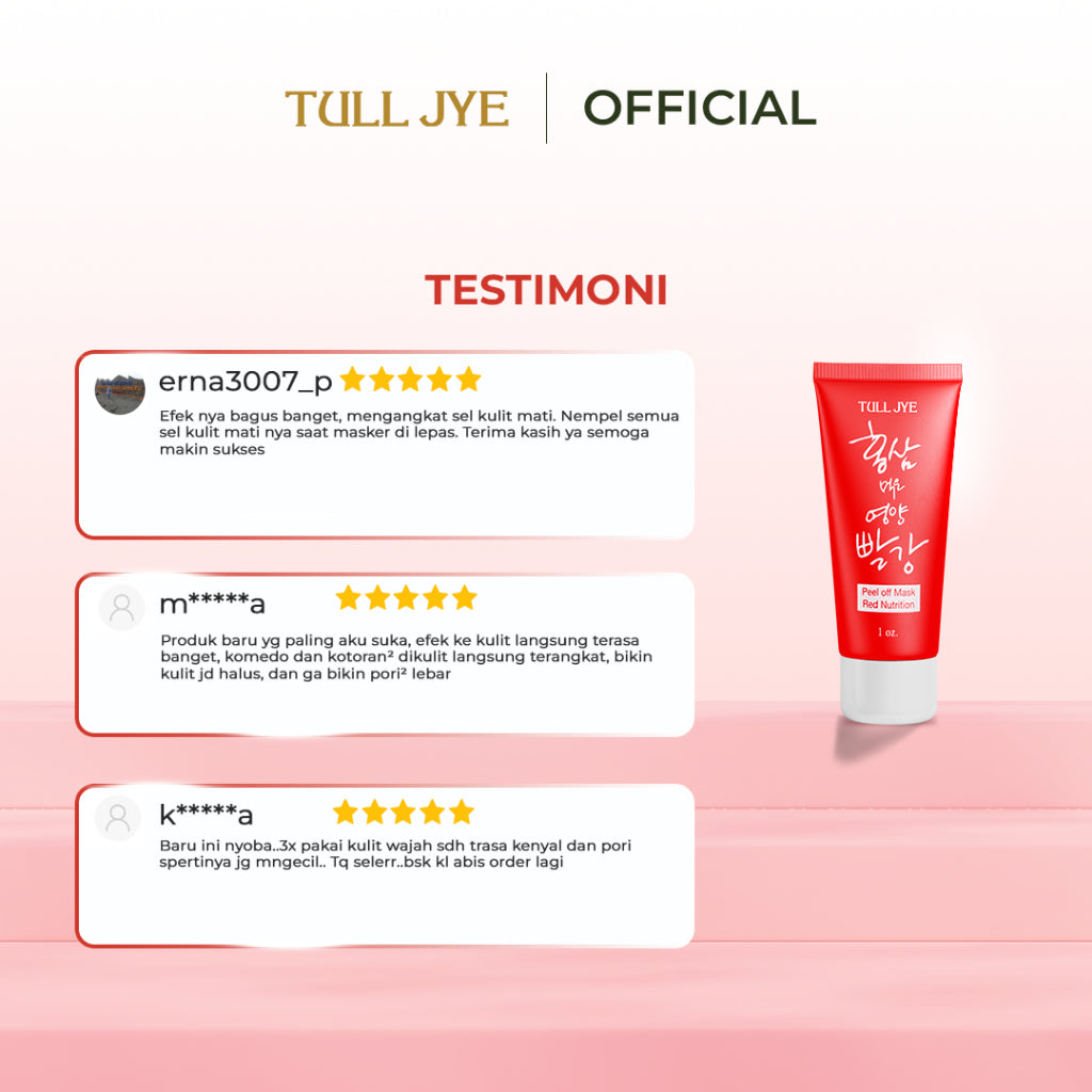 Tull Jye Peel Off Mask (Red - Nutrition)