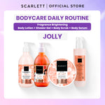 SCARLETT Top Picks Glow Body Care Series 5in1 Body Scrub + Shower Gel/Shower Scrub + Exfoliate + Body Serum + Body Lotion Paket Lengkap Fragrance Body Care | Aroma Wangi Mewah Tahan 12 Jam Mencerahkan Melembabkan Menutrisi Kulit