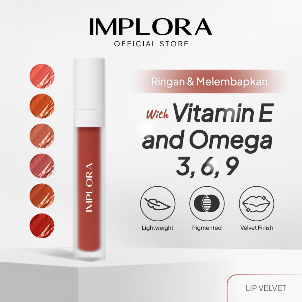 Implora Lip Velvet | Lipstick Bibir