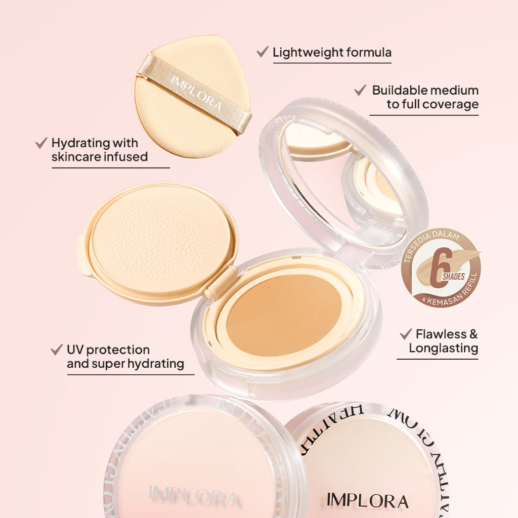 Implora Healthy Glow Cushion | Cushion Wajah Glowing Ringan